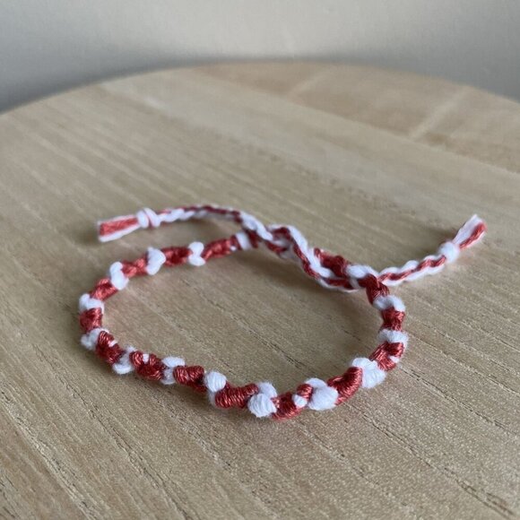 Katelyn Bracelet, anklet, trendy, comfortable, tie, embroidery thread, woven, gi - Picture 1 of 1